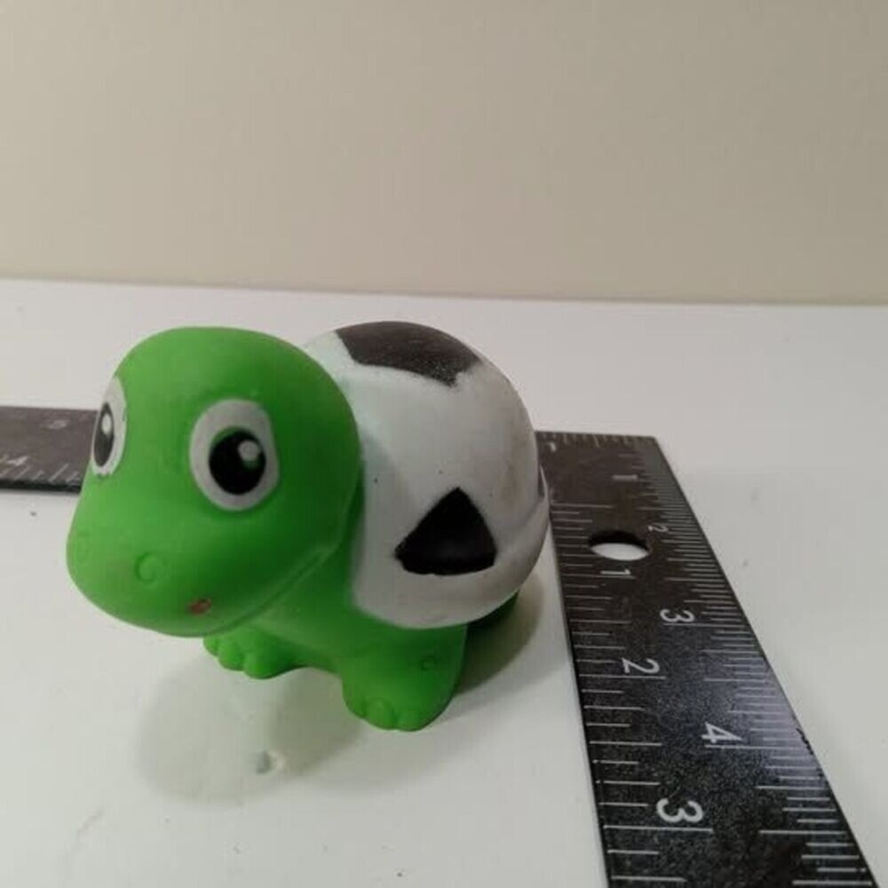 Green and White Soccer Ball Turtle Toy